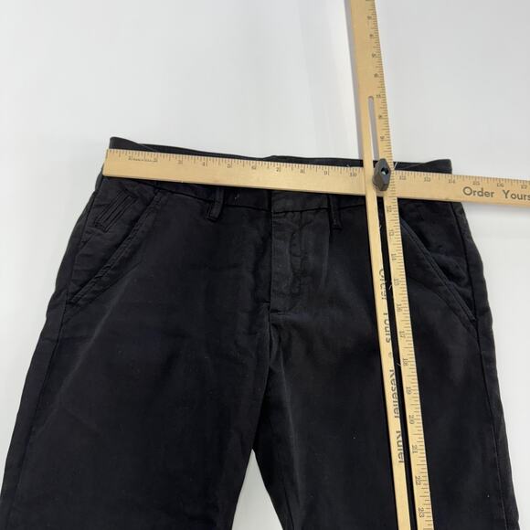 Anthropologie Reiko Pants Women 25 Black Sandy 2 Basic Stretch Slim Straight Leg - Picture 7 of 9